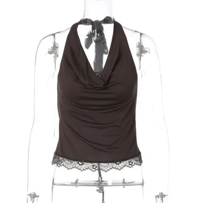 Women Sexy Neck Cowl Neck Tanks