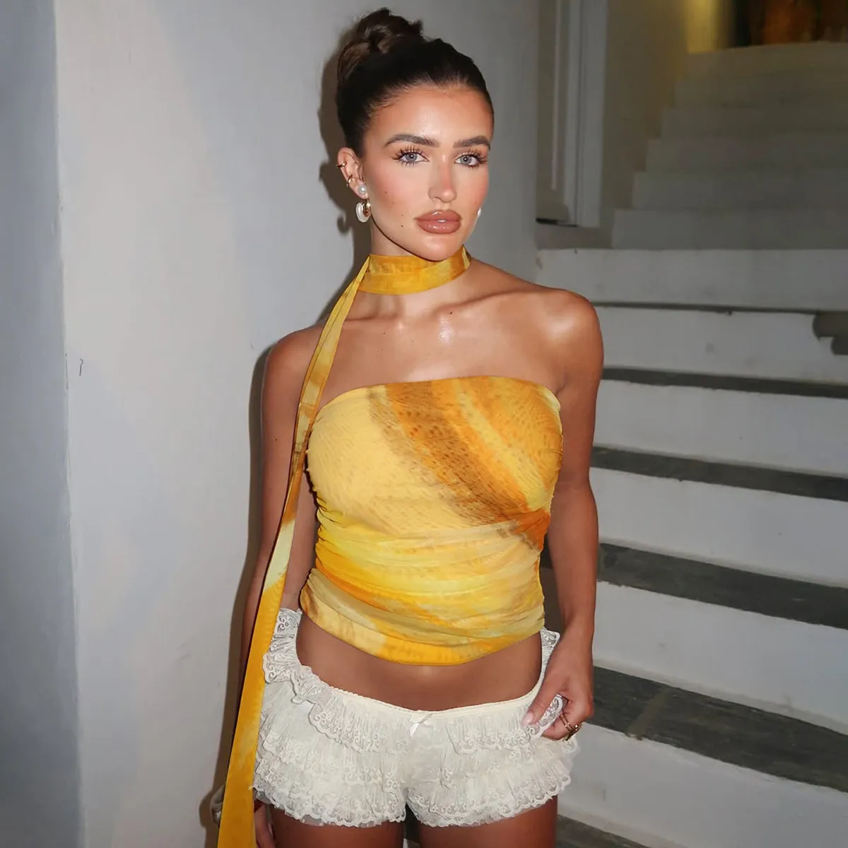 Women Sexy Fashion Strapless Top