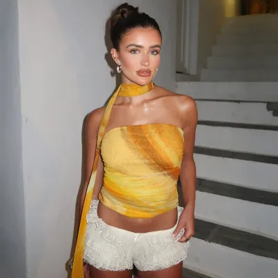 Women Sexy Fashion Strapless Top