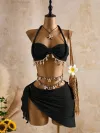 Black(No waist chain)