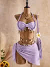 Purple(No waist chain)