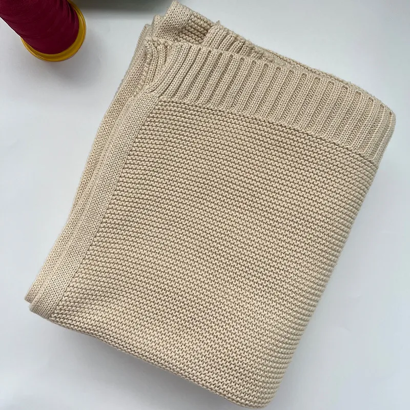 Fashion Custom Embroidered Cotton Baby Stroller Sofa Blanket Cover