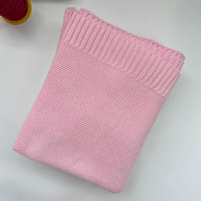 Fashion Custom Embroidered Cotton Baby Stroller Sofa Blanket Cover
