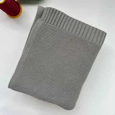 Fashion Custom Embroidered Cotton Baby Stroller Sofa Blanket Cover