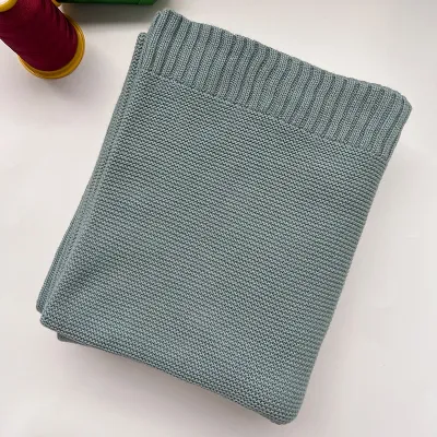 Fashion Custom Embroidered Cotton Baby Stroller Sofa Blanket Cover