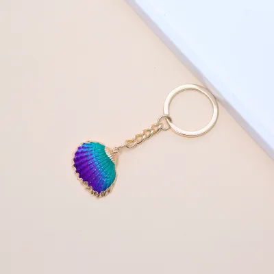 Women Fashion Natural Shell Conch Imitation Pearl Bag Pendant Keychain