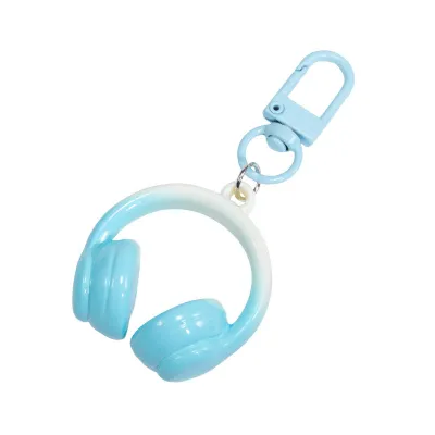 Fashion Acrylic Headset Small Pendant Keychain