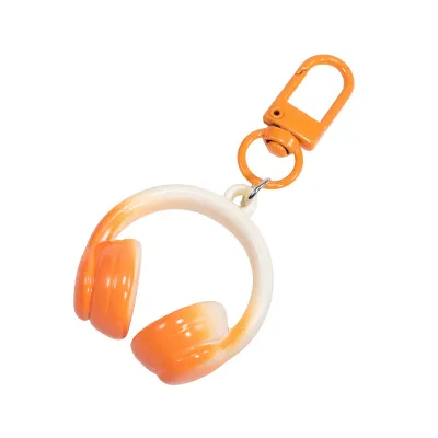 Fashion Acrylic Headset Small Pendant Keychain