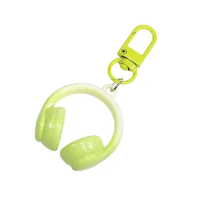 Fashion Acrylic Headset Small Pendant Keychain