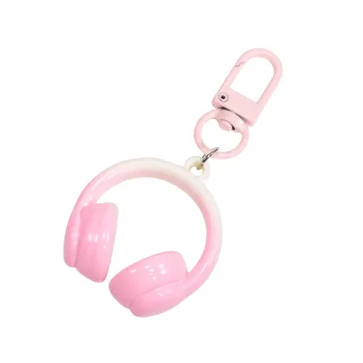 Fashion Acrylic Headset Small Pendant Keychain