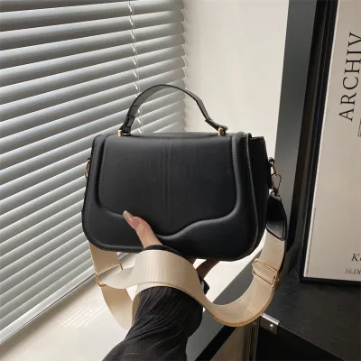 Women Fashion Casual Simple Solid Color Square Handbag