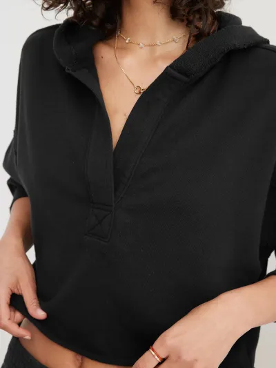 Autumn Women Casual Loose Solid Color Hoodie