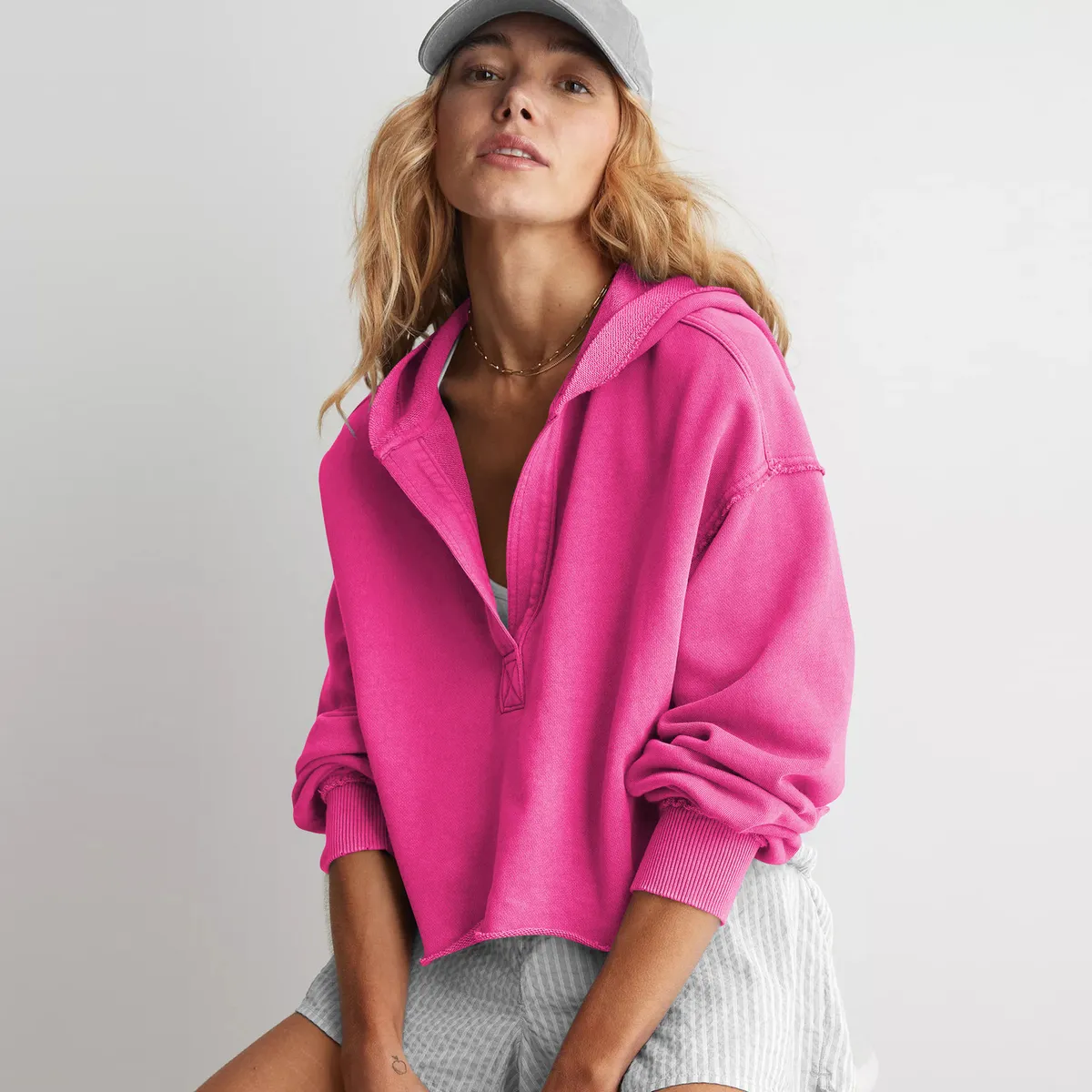Autumn Women Casual Loose Solid Color Hoodie