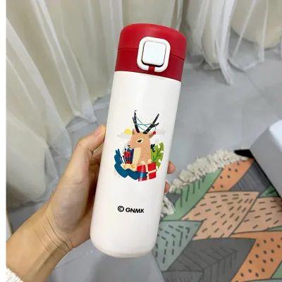 Christmas Cute Bounce Cover Stainless Steel Thermos Cup