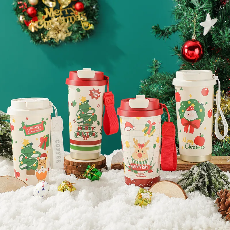 Christmas 316 Stainless Steel Thermos Cup