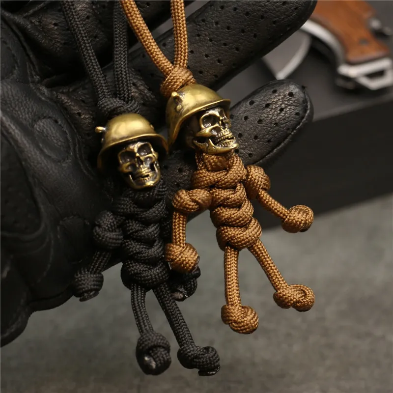 Halloween Fashion Creative Brass Plated Material Skull Private Key Chain