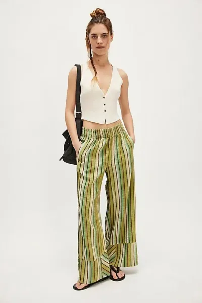 Women'S Casual Stripe Wide Leg Pants