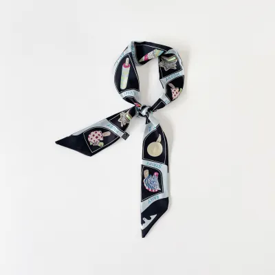 Fashion Geometric Print Long Scarf Bag Accessories