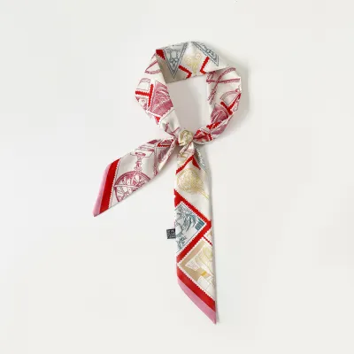Fashion Geometric Print Long Scarf Bag Accessories