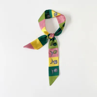 Fashion Geometric Print Long Scarf Bag Accessories
