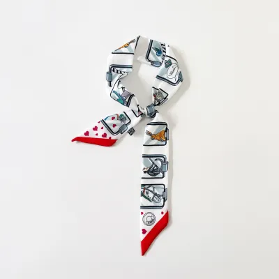 Fashion Geometric Print Long Scarf Bag Accessories