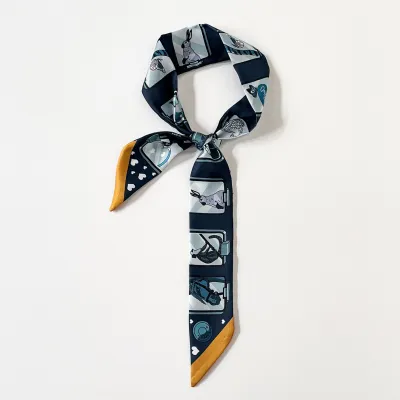 Fashion Geometric Print Long Scarf Bag Accessories