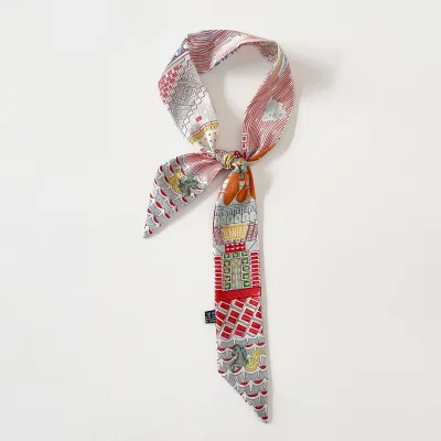 Fashion Geometric Print Long Scarf Bag Accessories