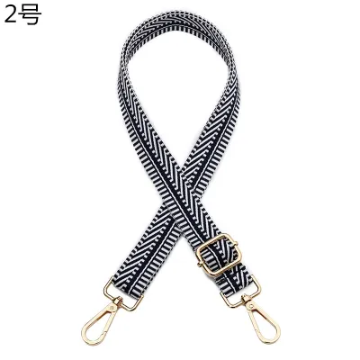 Fashion Jacquard Wide Shoulder Strap Bag Accessories