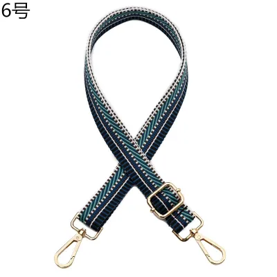 Fashion Jacquard Wide Shoulder Strap Bag Accessories