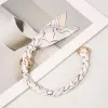 Silk Scarf Cord White 1