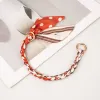 Silk Scarf Cord Orange 1