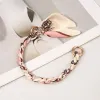 Silk Scarf Cord White 11