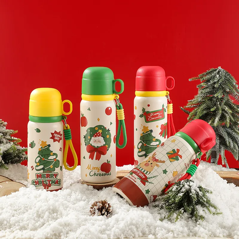 Christmas Cartoon Large Capacity Stainless Steel Thermos