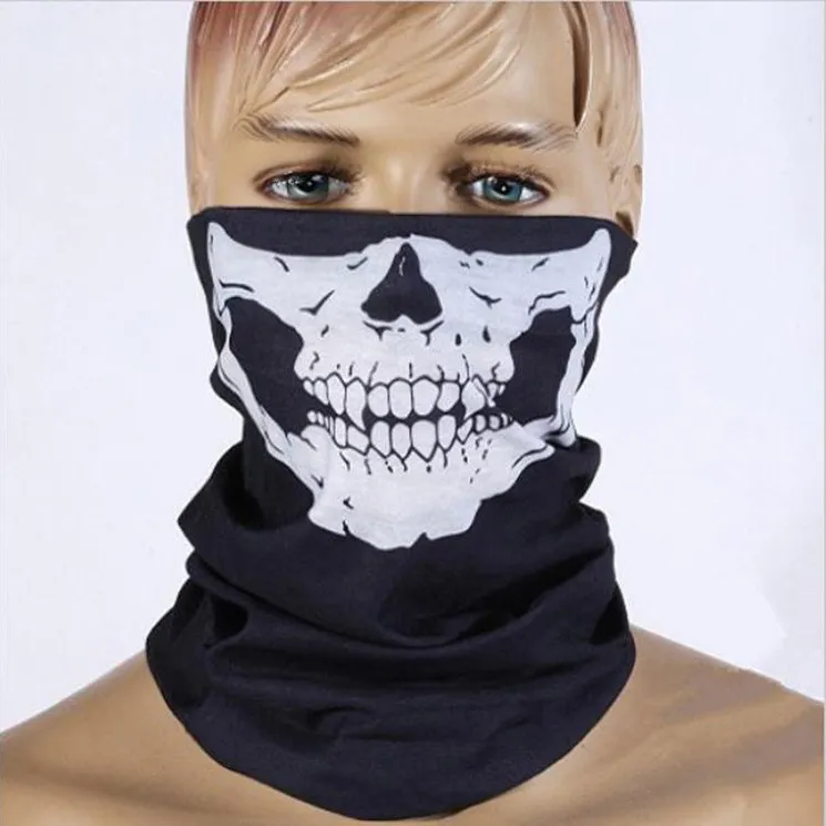 Halloween 8 Color Seamless Multi-Functional Riding Mask Skull Head Scarf