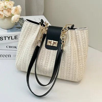 Fashion Large Capacity Straw Tote Bag