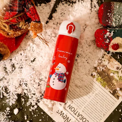 Christmas Cartoon Stainless Steel 304 Thermos Cup