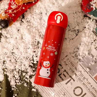 Christmas Cartoon Stainless Steel 304 Thermos Cup