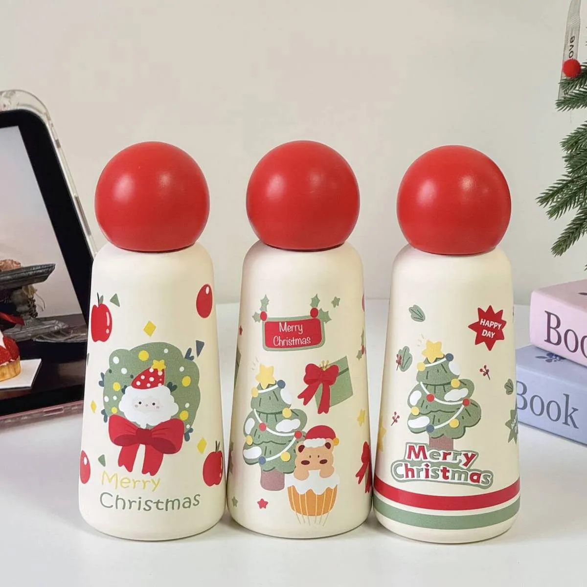 Christmas Red Apple 316 Stainless Steel Thermos Cup