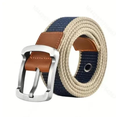 Fashion Casual Pin Buckle Canvas Belt