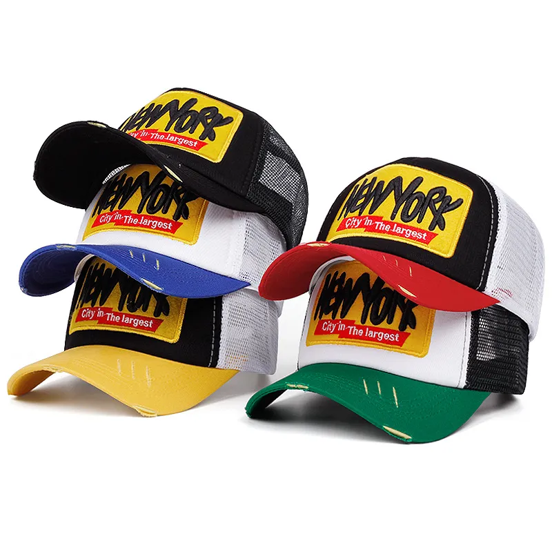 Fashion Casual Mesh Cloth Letter Embroidery Baseball Cap