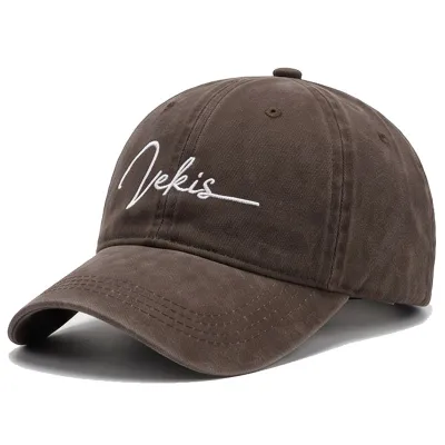 Fashion Casual Retro Washed Letter Embroidered Baseball Cap