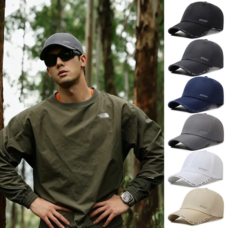 Men'S Fashion Casual Breathable Perforated Quick-Drying Baseball Cap