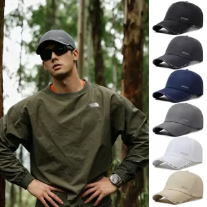 Men'S Fashion Casual Breathable Perforated Quick-Drying Baseball Cap