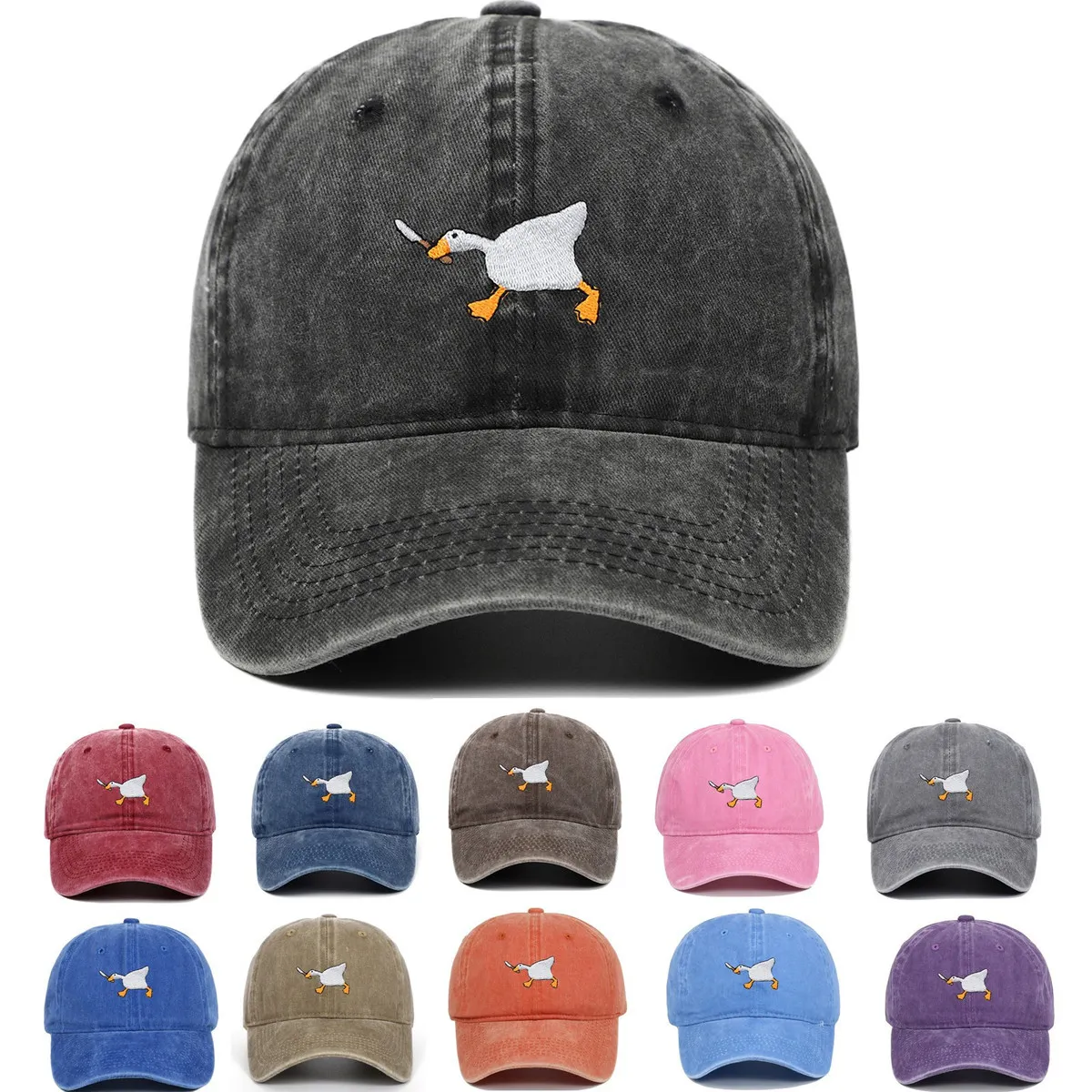 Fashion Cascual Soft Top Embroidered Sun Protection Baseball Cap