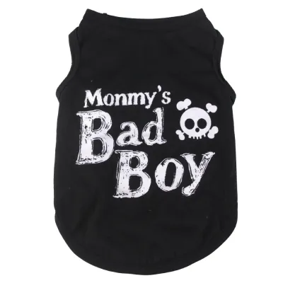 Halloween Street Punk Spring And Summer Breathable Thin Skull Pet Clothing