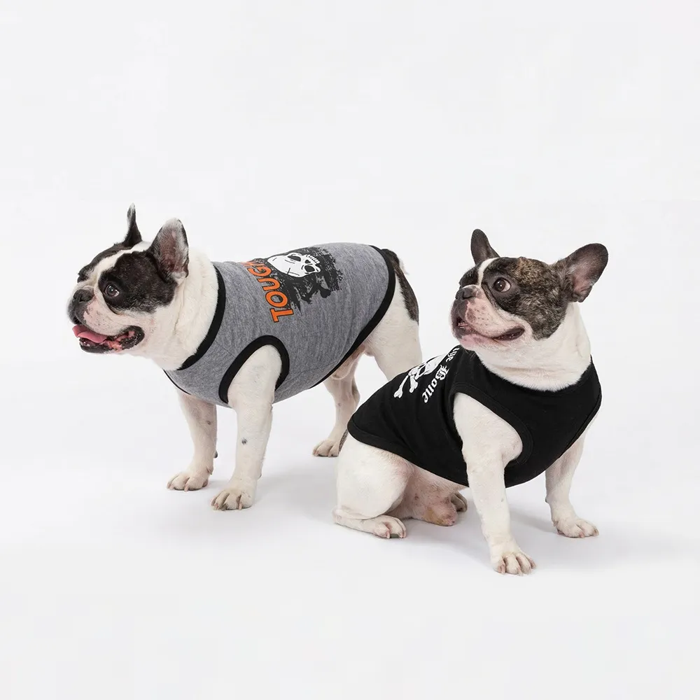 Halloween Street Punk Spring And Summer Breathable Thin Skull Pet Clothing