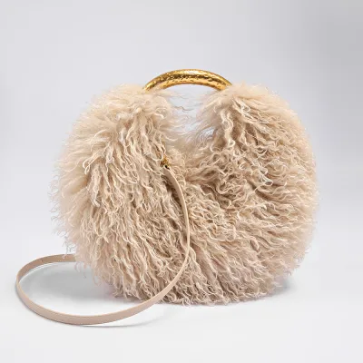 Autumn And Winter Plush Handbag
