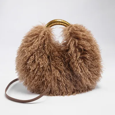 Autumn And Winter Plush Handbag