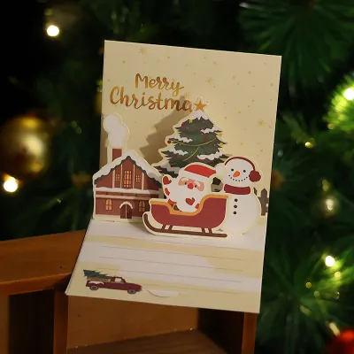 3D Christmas Stereo Greeting Card