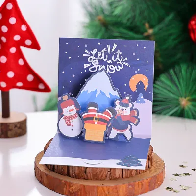 3D Christmas Stereo Greeting Card
